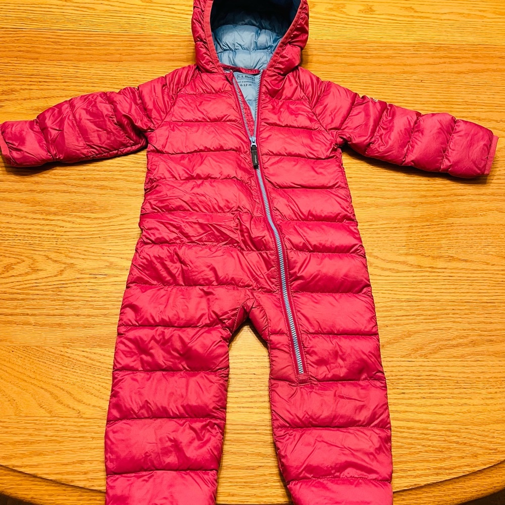 L.L. Bean Infant 6-12 months Ultralight 650 Down Snowsuit